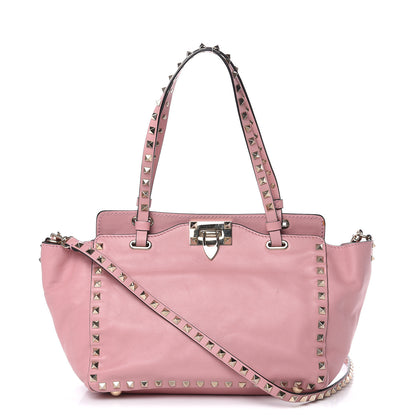 Valentino Garavani Vitello Small Rockstud Tote Pop Gardenia 1 of 17