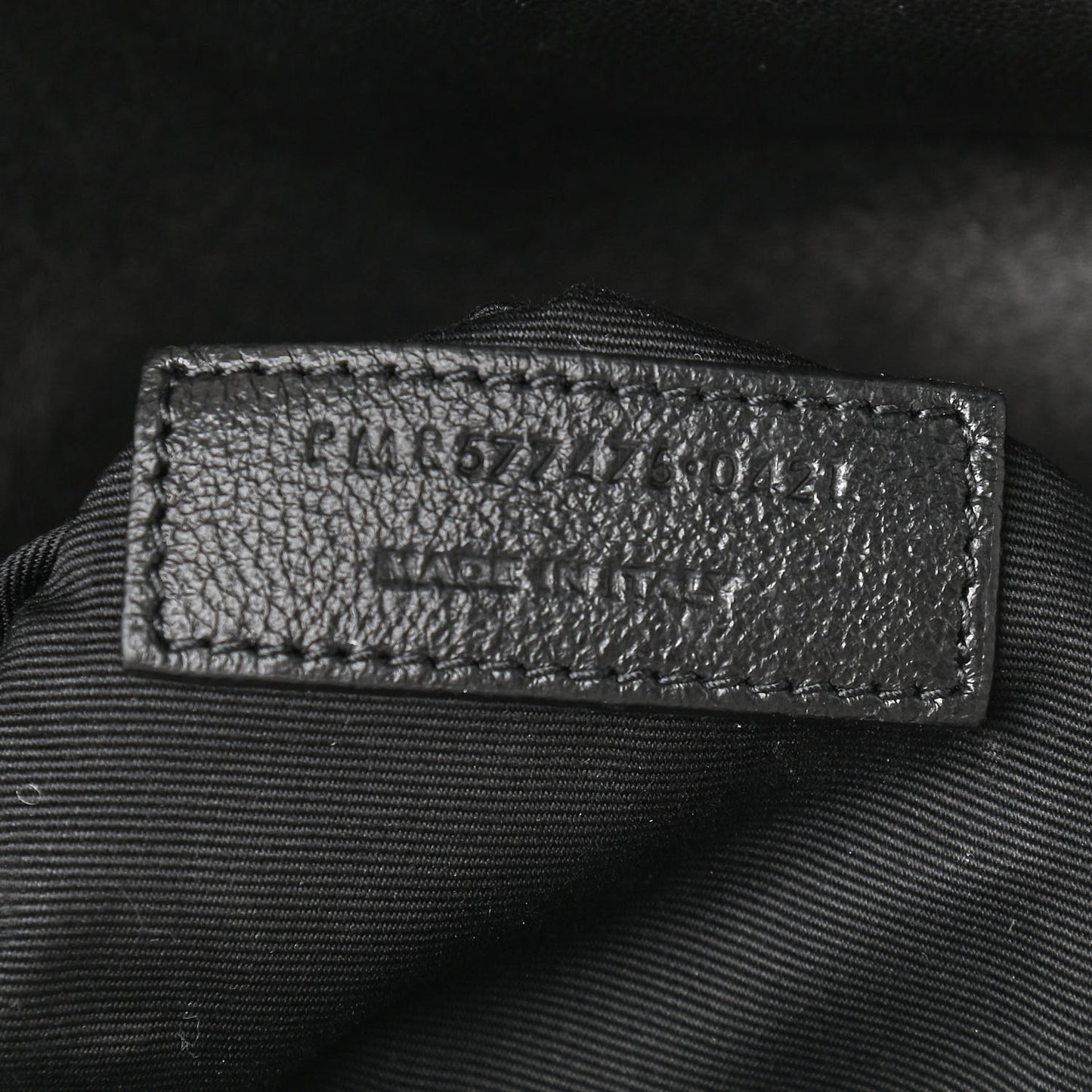 Lambskin Quilted Medium Loulou Puffer Monogram Chain Satchel Black