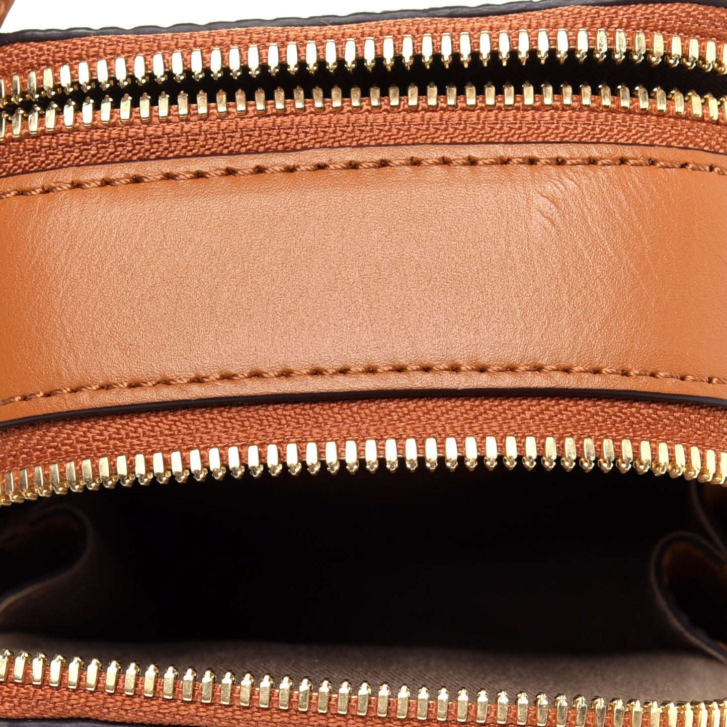 Visetos Crossbody Camera Bag Cognac