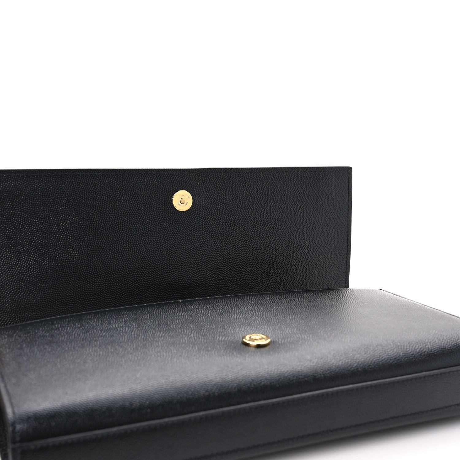 Saint Laurent Grain De Poudre Monogram Cassandre Clutch Black 10 of 10