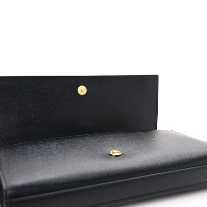 Saint Laurent Grain De Poudre Monogram Cassandre Clutch Black 10 of 10