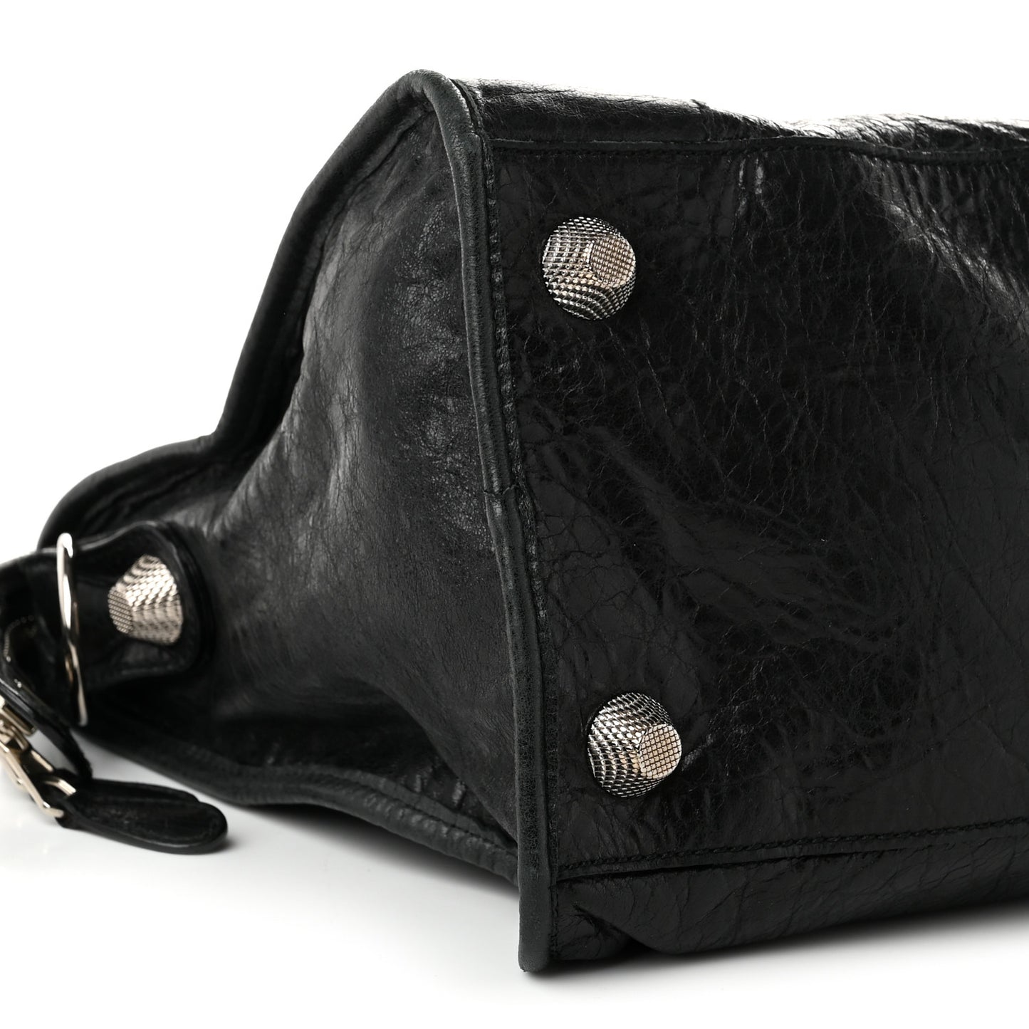 Agneau Giant 21 Silver Hardware Part Time Black
