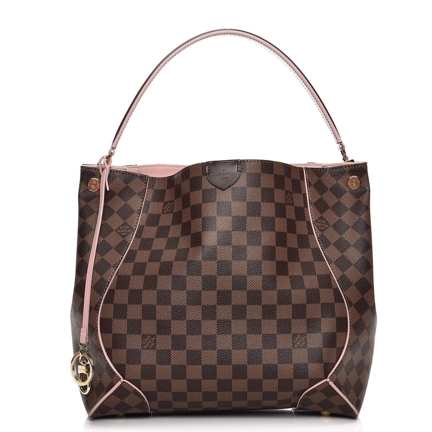Damier Ebene Caissa Hobo Rose Ballerine