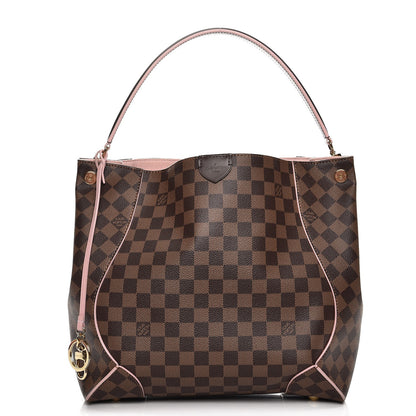Louis Vuitton Damier Ebene Caissa Hobo Rose Ballerine 1 of 7