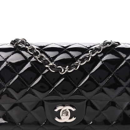 Chanel Patent Calfskin Quilted Mini Rectangular Flap Black 10 of 10