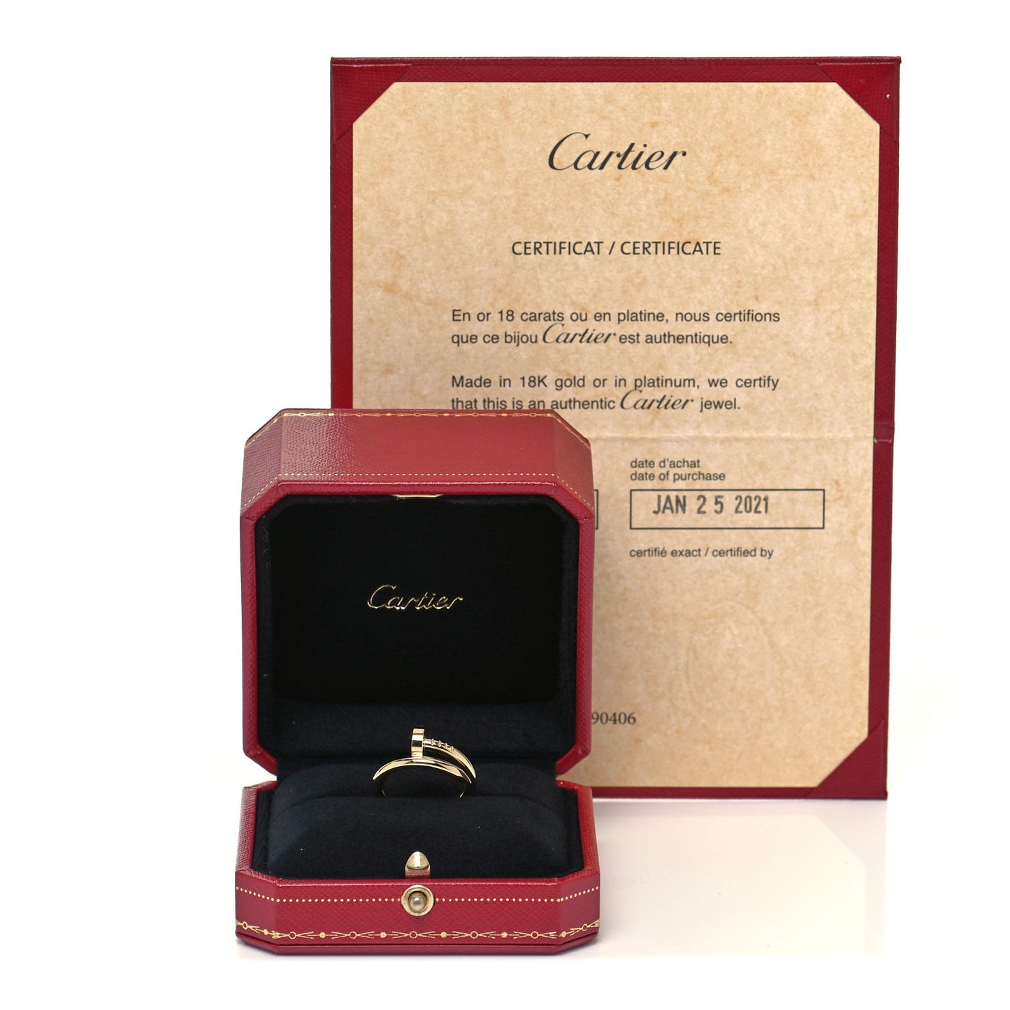 18K Yellow Gold Juste Un Clou Ring 51 5.75