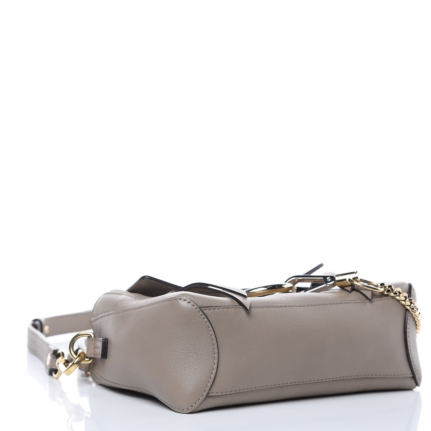 Calfskin Mini Faye Day Shoulder Bag Motty Grey