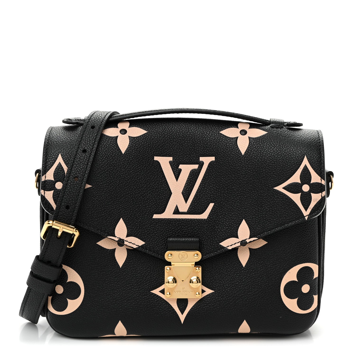 Louis Vuitton Empreinte Monogram Giant Pochette Metis Black Beige Black Beige 1 of 10