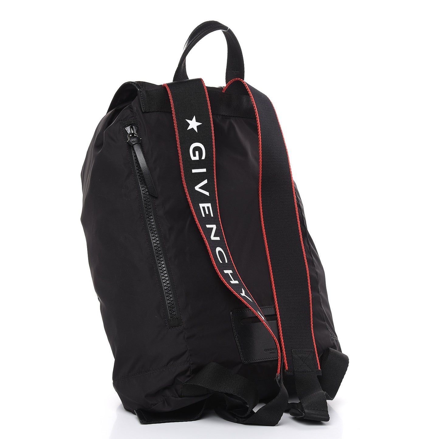 Nylon Logo Star Backpack Black