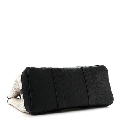 Hermes Twill H Negonda Garden Party 30 TPM Tote Ecru Black 4 of 11