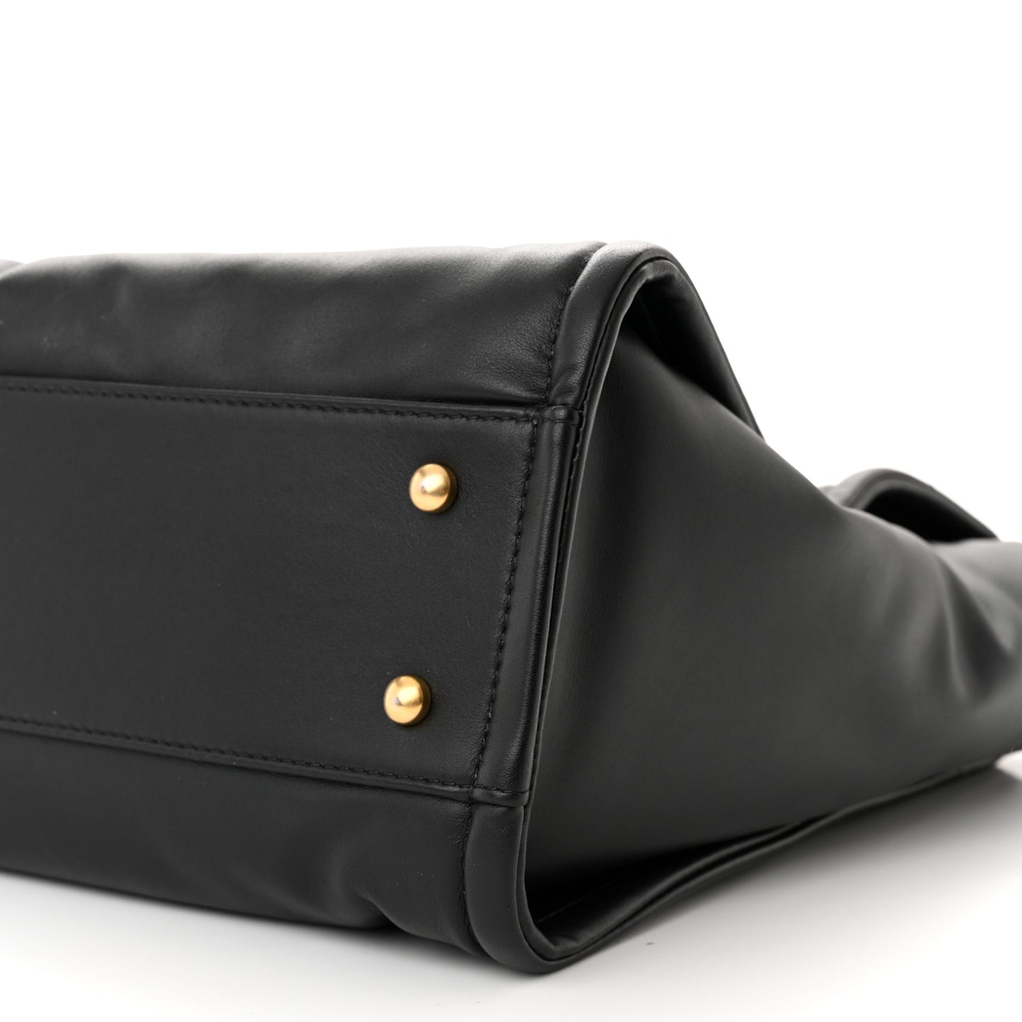 Calfskin Small Deauville Tote Black