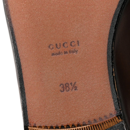 Gucci Calfskin Womens Princetown Slippers 38.5 Fondente Brown 8 of 13