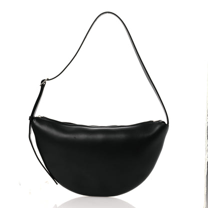 The Row Finely Grained Calfskin Jouvette Bag Black 1 of 11