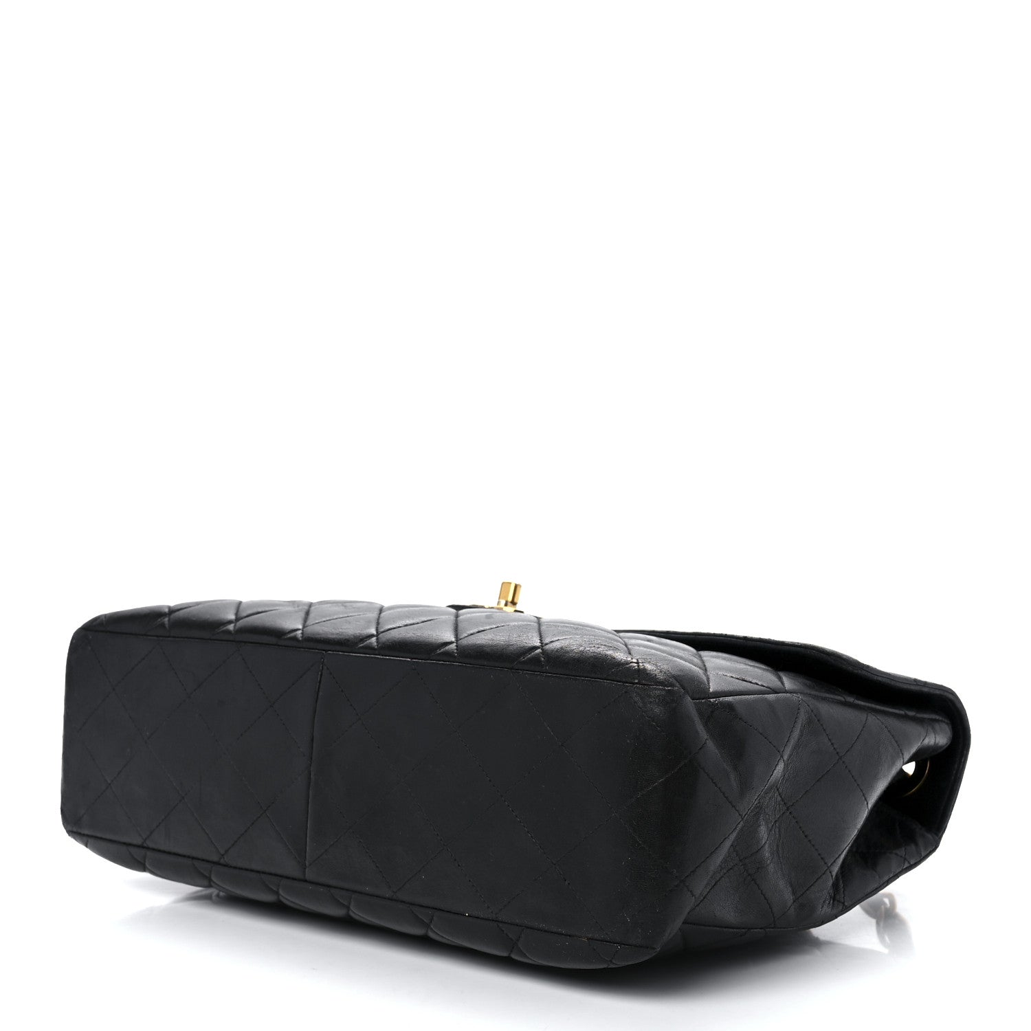 Chanel Lambskin Quilted Jumbo Single Flap Black 9 of 13