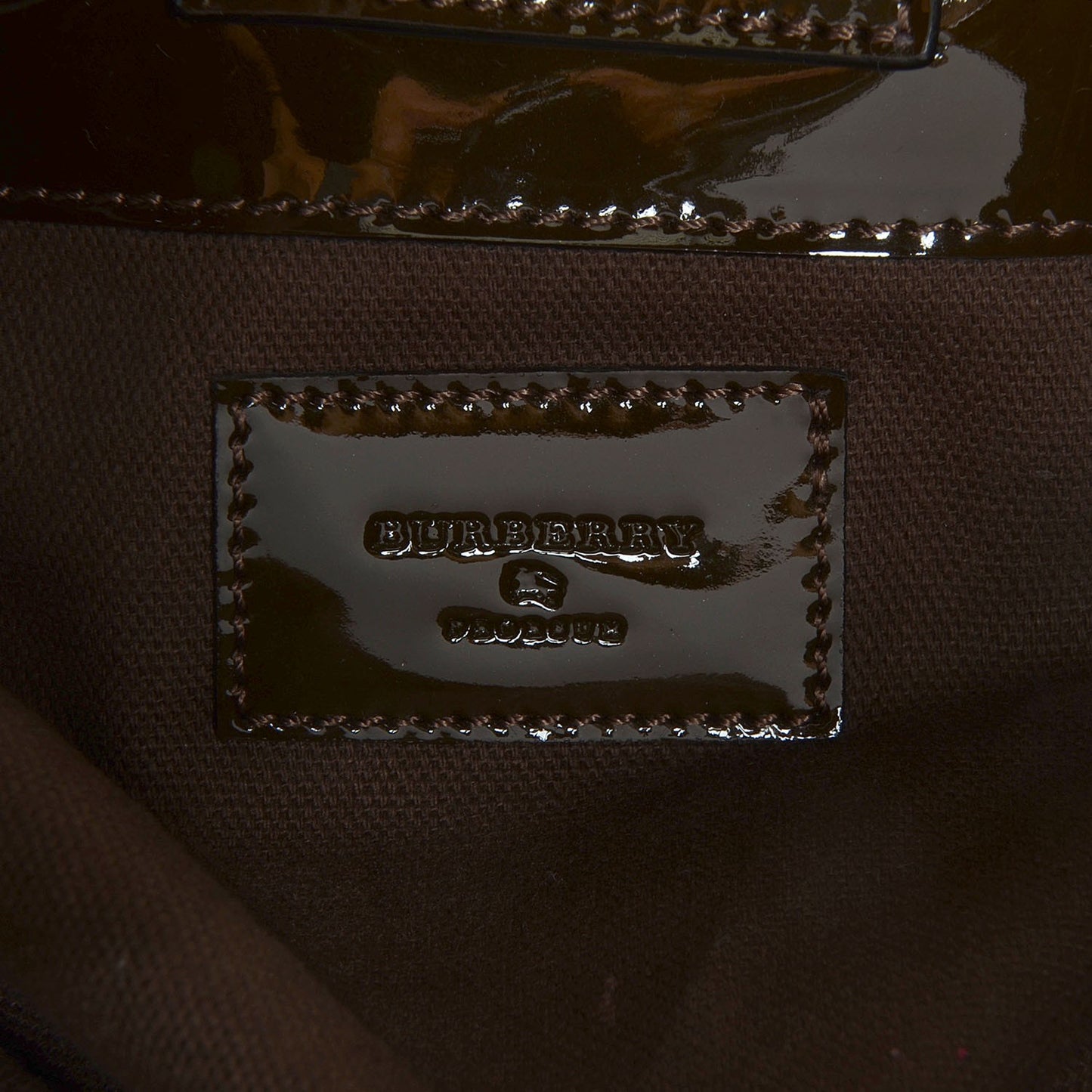 Patent House Check Margaret Bag Brown