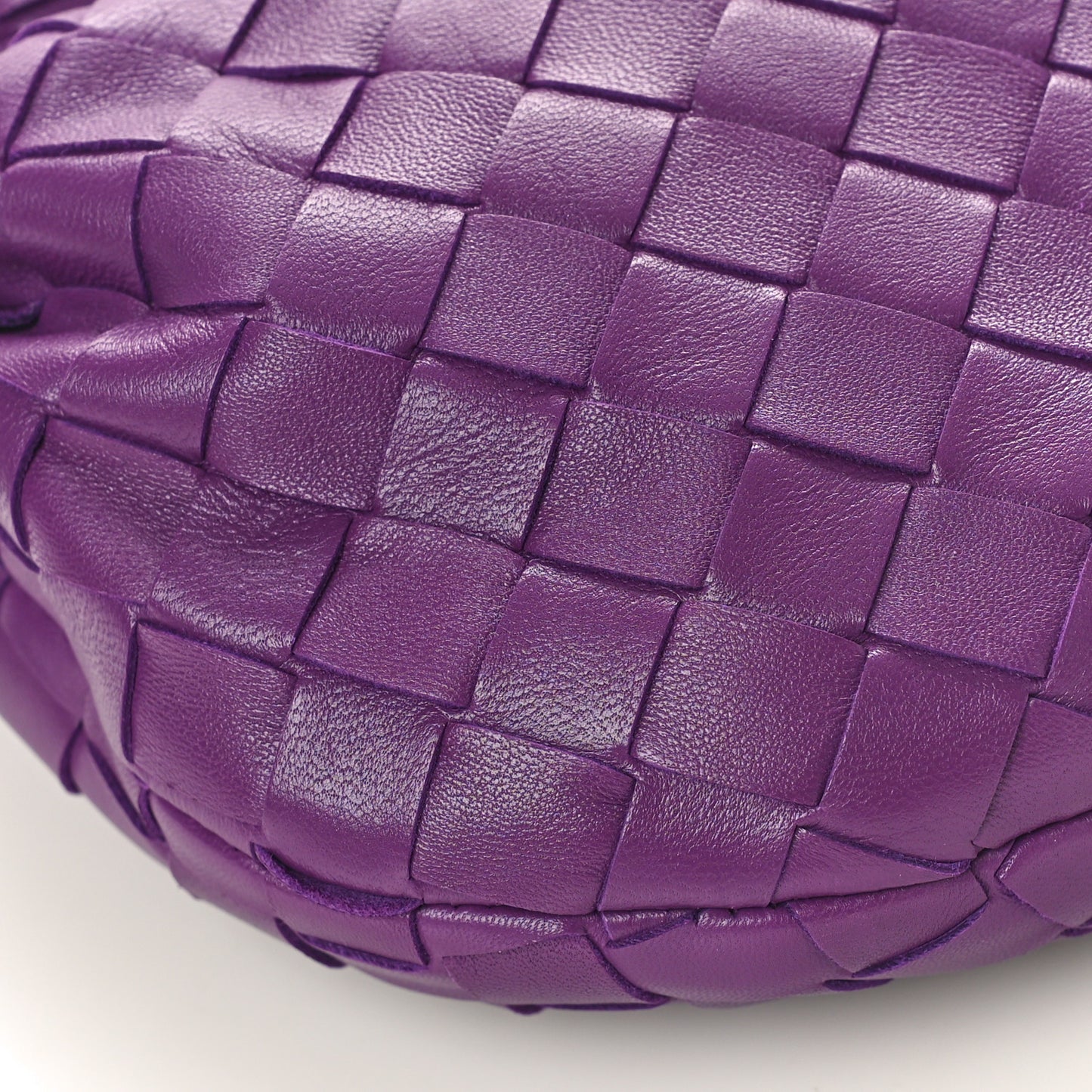 Nappa Intrecciato Mini Jodie Eggplant