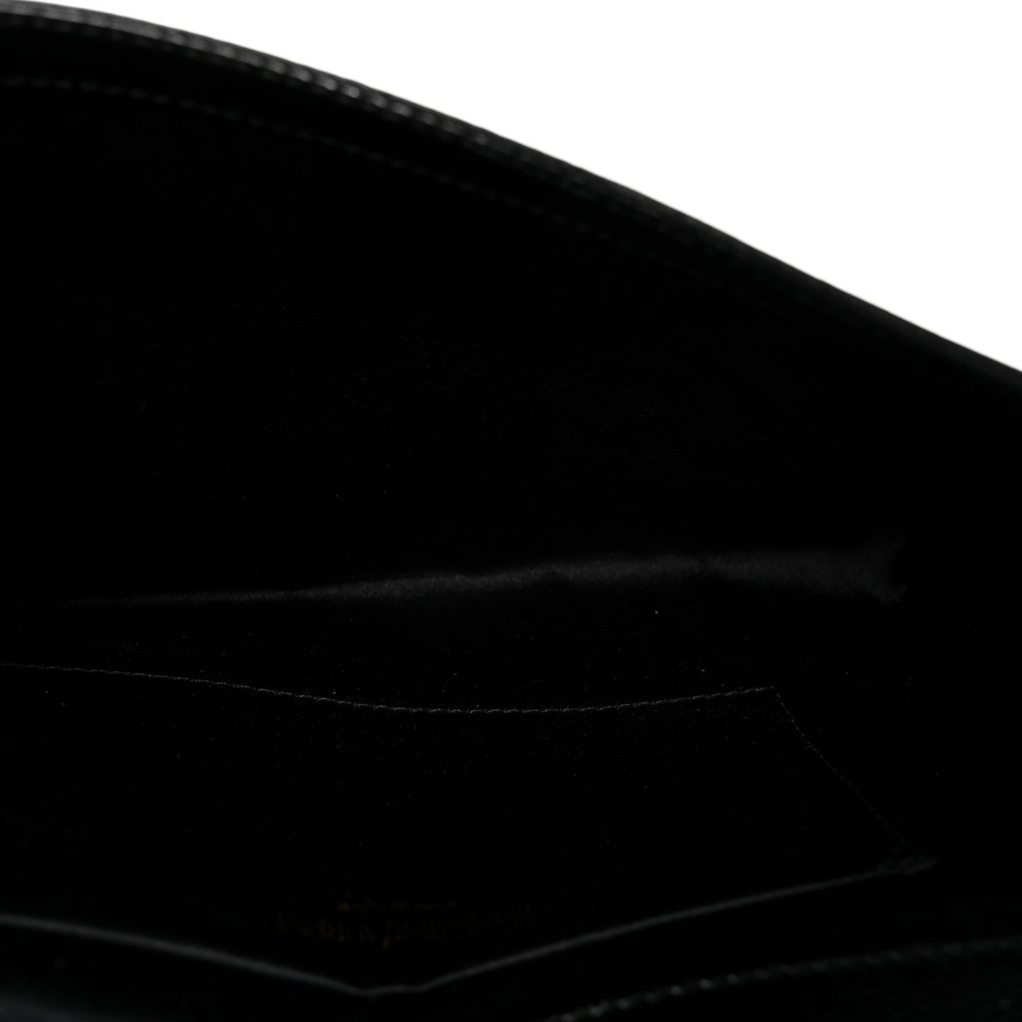 Textured Patent Monogram Large Belle De Jour Clutch Black