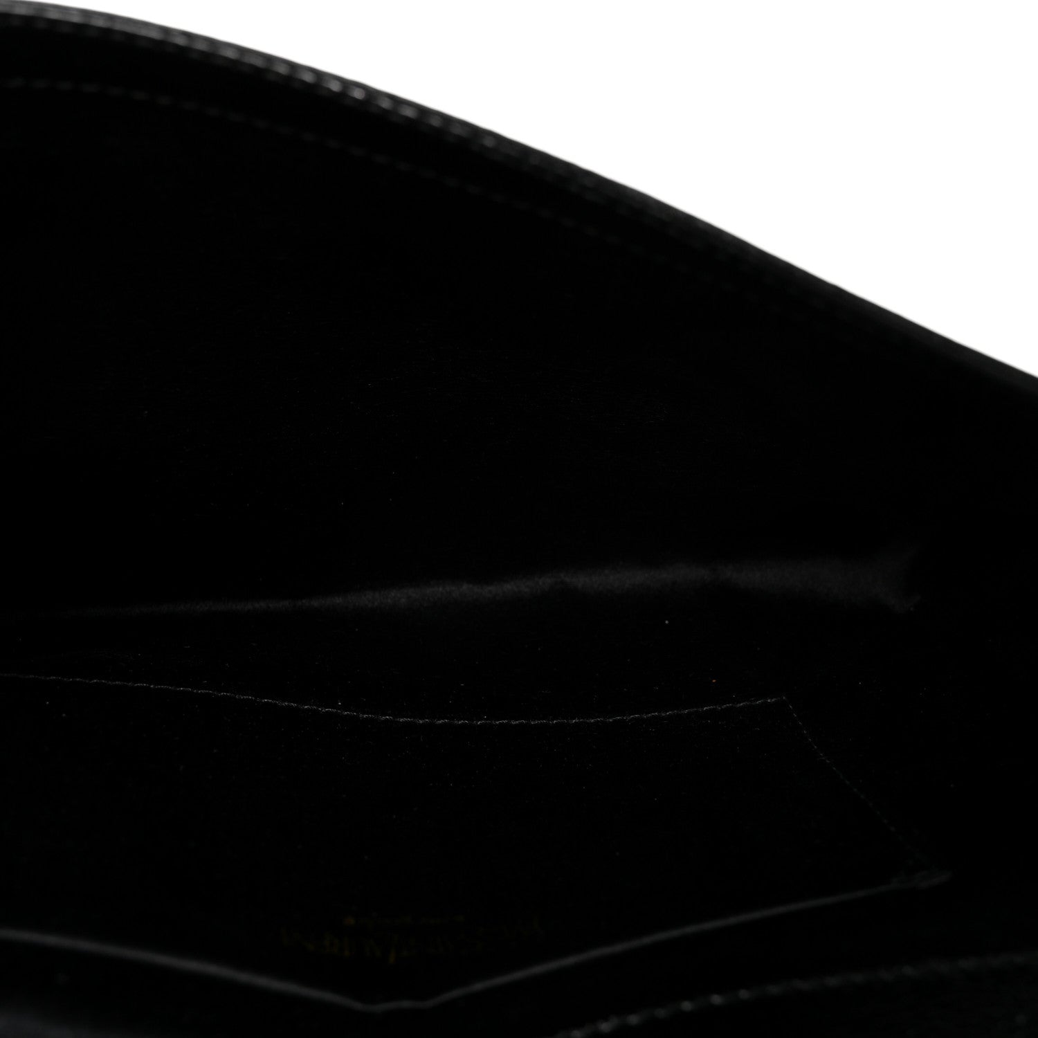 Saint Laurent Textured Patent Monogram Large Belle De Jour Clutch Black 5 of 6