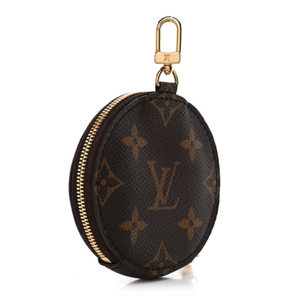 Louis Vuitton Monogram 2022 Christmas Animation Tokyo Round Coin Purse Blue 3 of 6