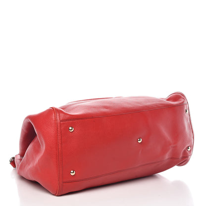Gucci Pebbled Calfskin Large Soho Shoulder Bag Red 4 of 16