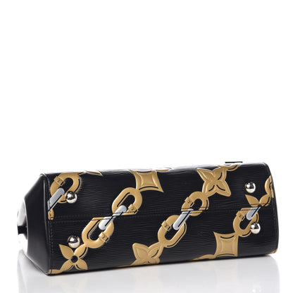 Louis Vuitton Epi Chain Flower Cluny MM Black 5 of 9