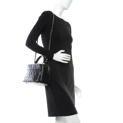 Chanel Lambskin Quilted Medium Trendy CC Bowling Bag Black 2 of 10