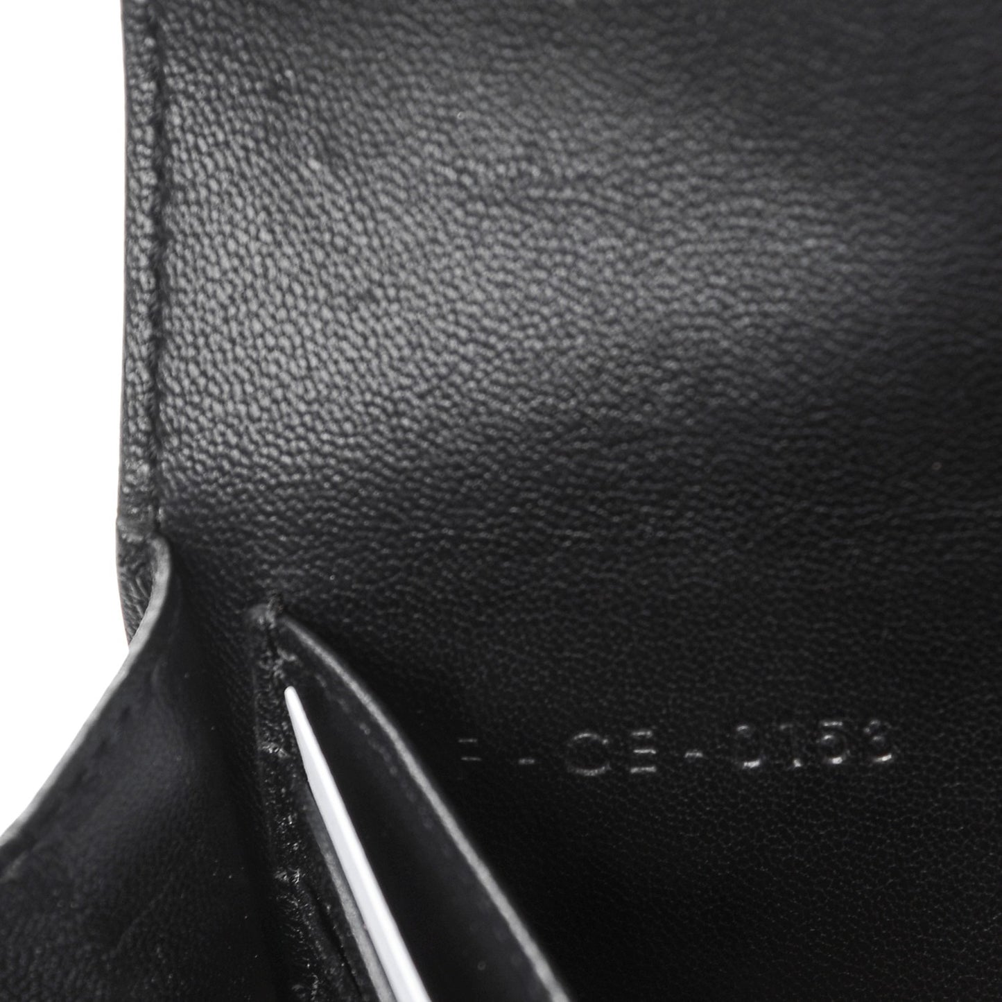Smooth Calfskin Large Flap Wallet Black