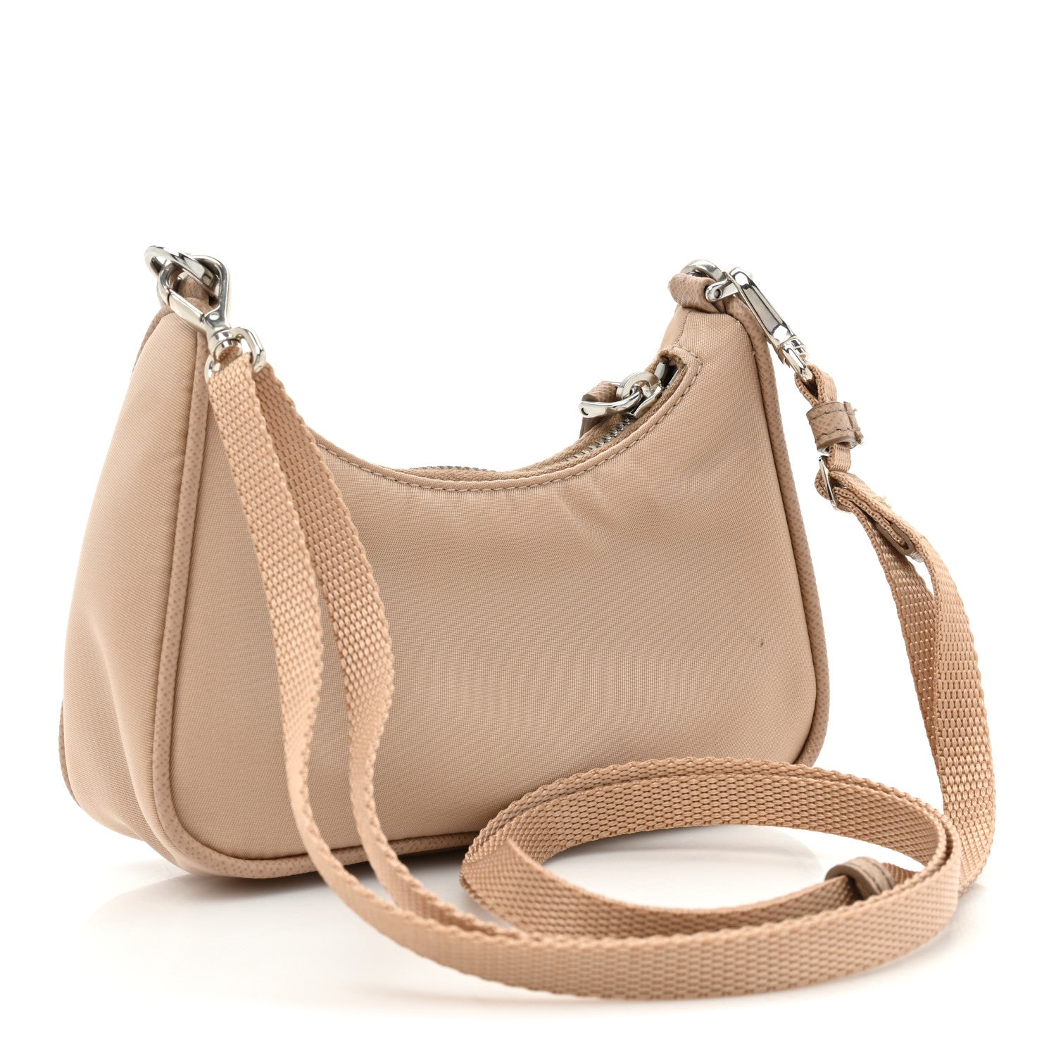 Prada Tessuto Nylon Saffiano Mini Re-Edition 2000 Shoulder Bag Cammeo 3 of 11