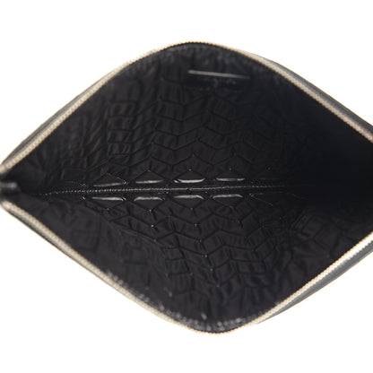 Chanel Caviar Chevron Quilted Medium Cosmetic Case Black 4 of 8