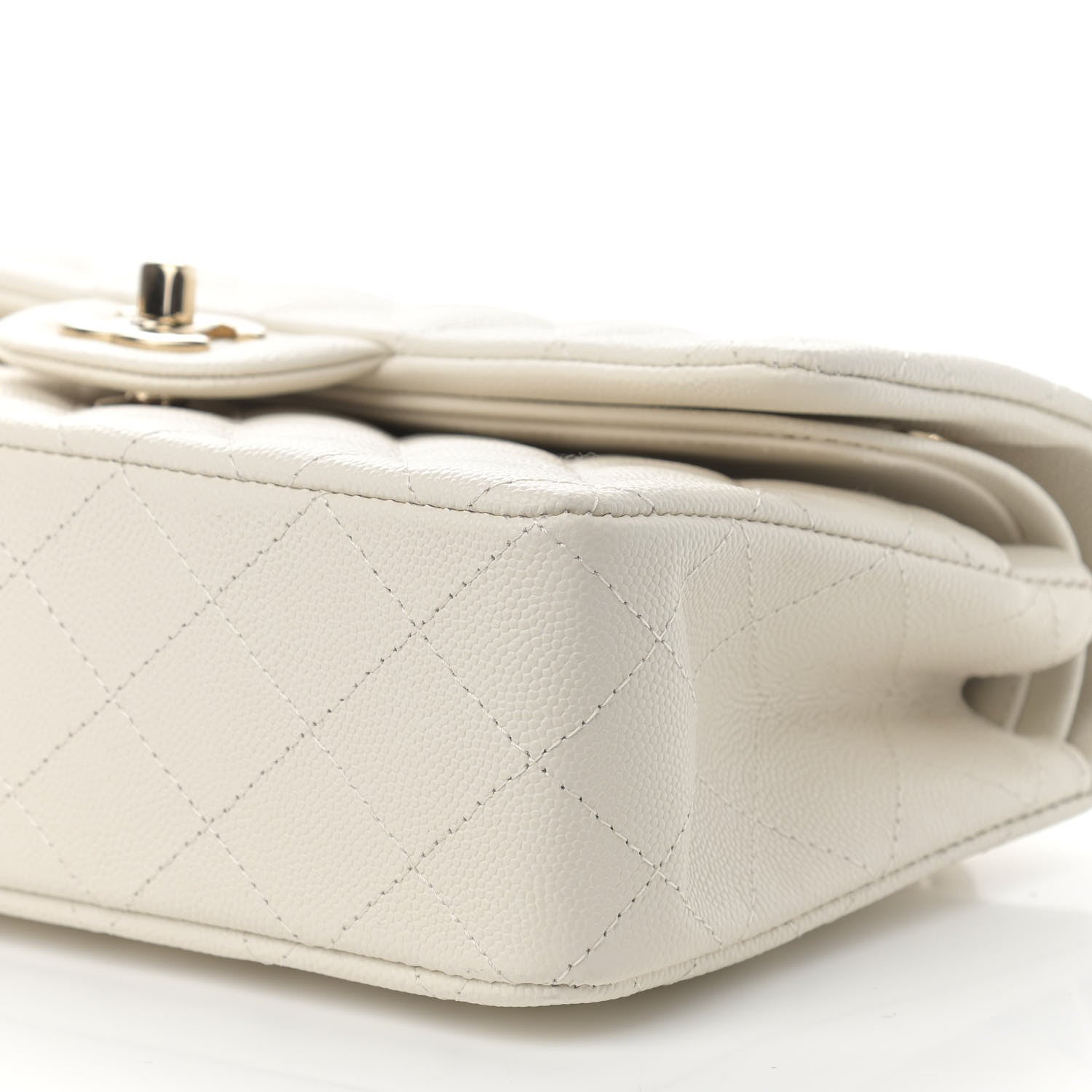 Chanel Caviar Quilted Small Double Flap White 10 of 13