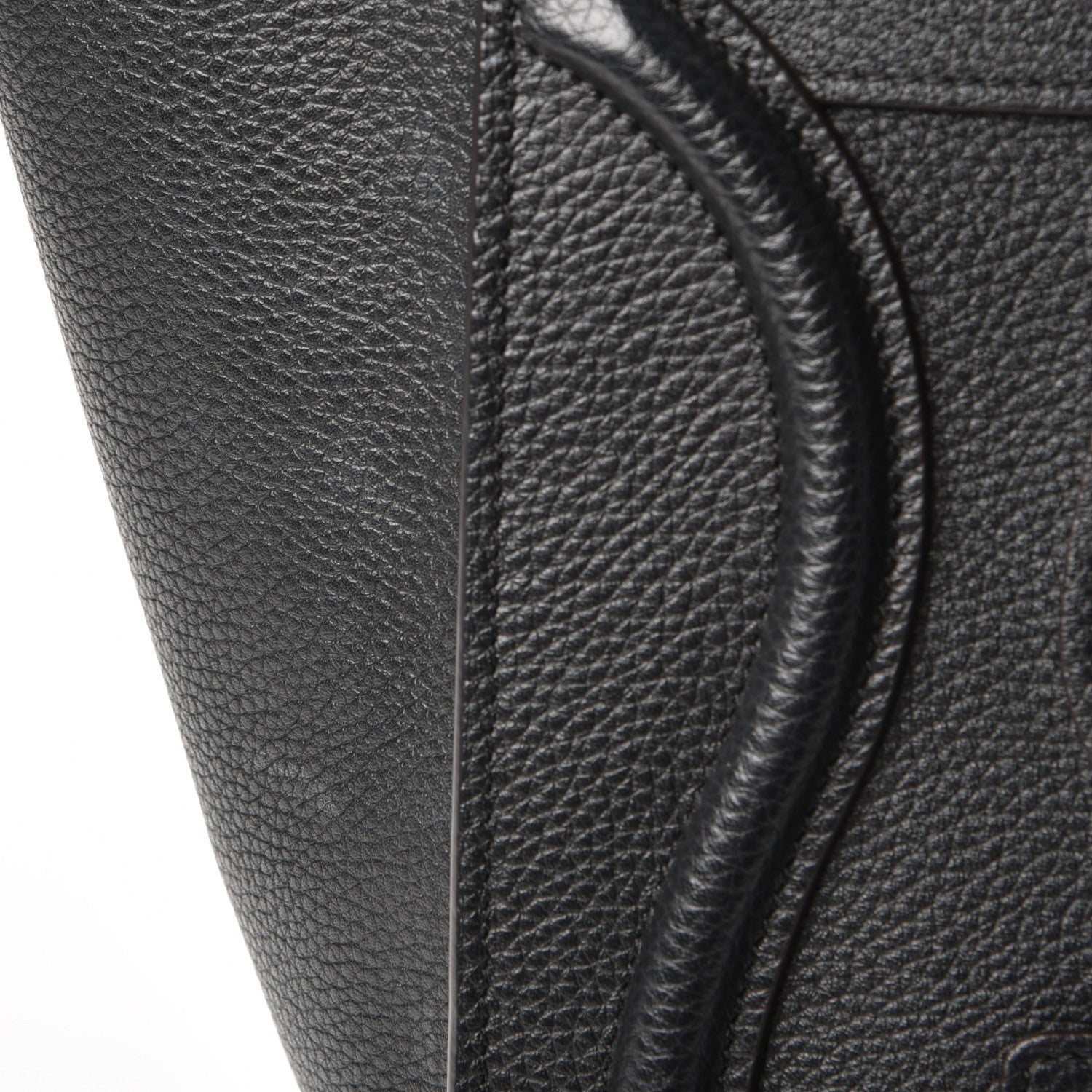 Celine Drummed Calfskin Micro Luggage Black 7 of 11