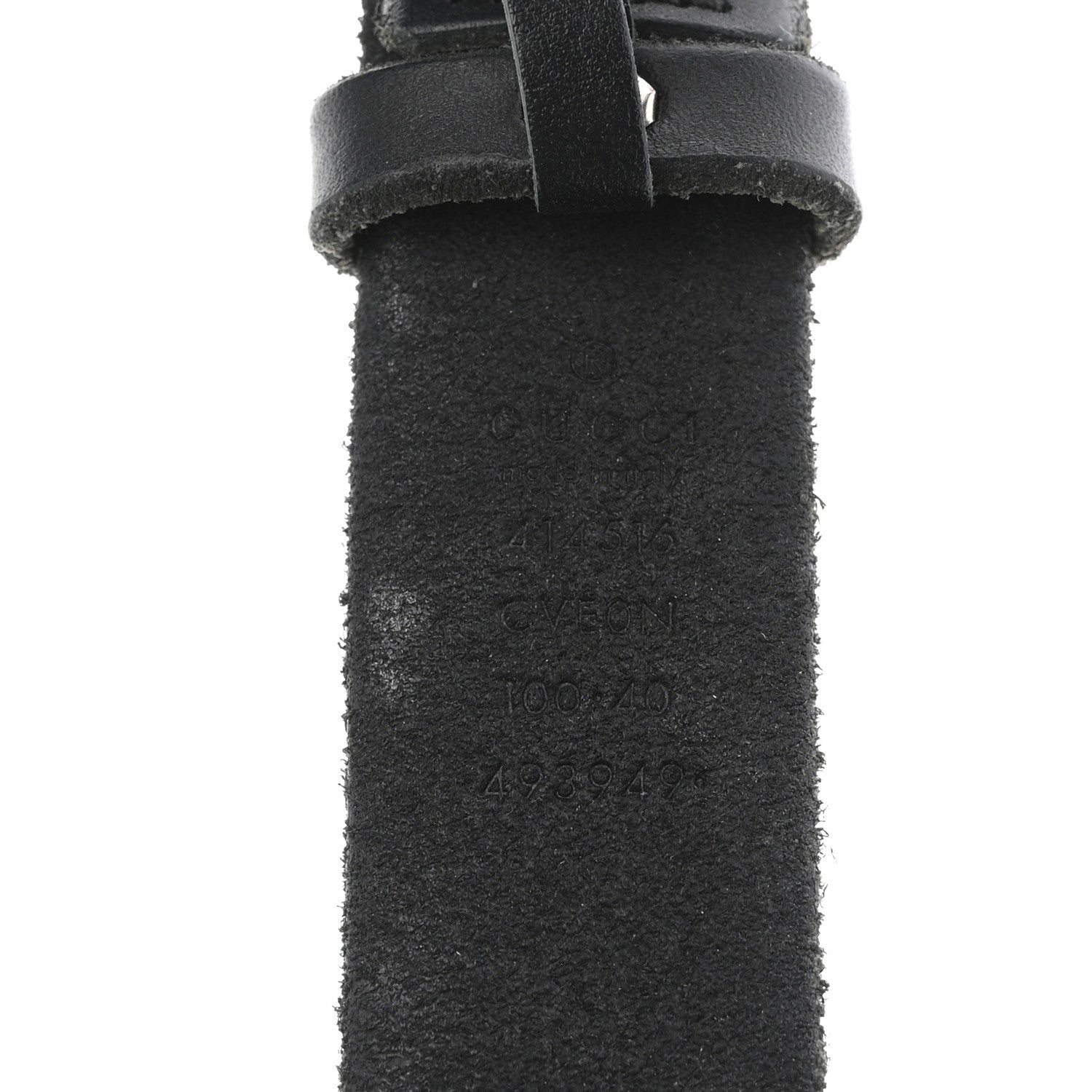 Gucci Cuoio Toscano Nickel Double G Belt 100 40 Black 5 of 8