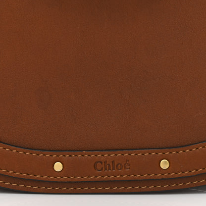 Chloe Calfskin Suede Medium Nile Bracelet Bag Caramel 7 of 14