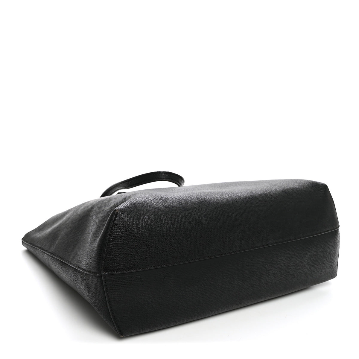 Fendi Vitello Vienna Enamel F is Fendi Shopping Tote Black Taupe 5 of 11
