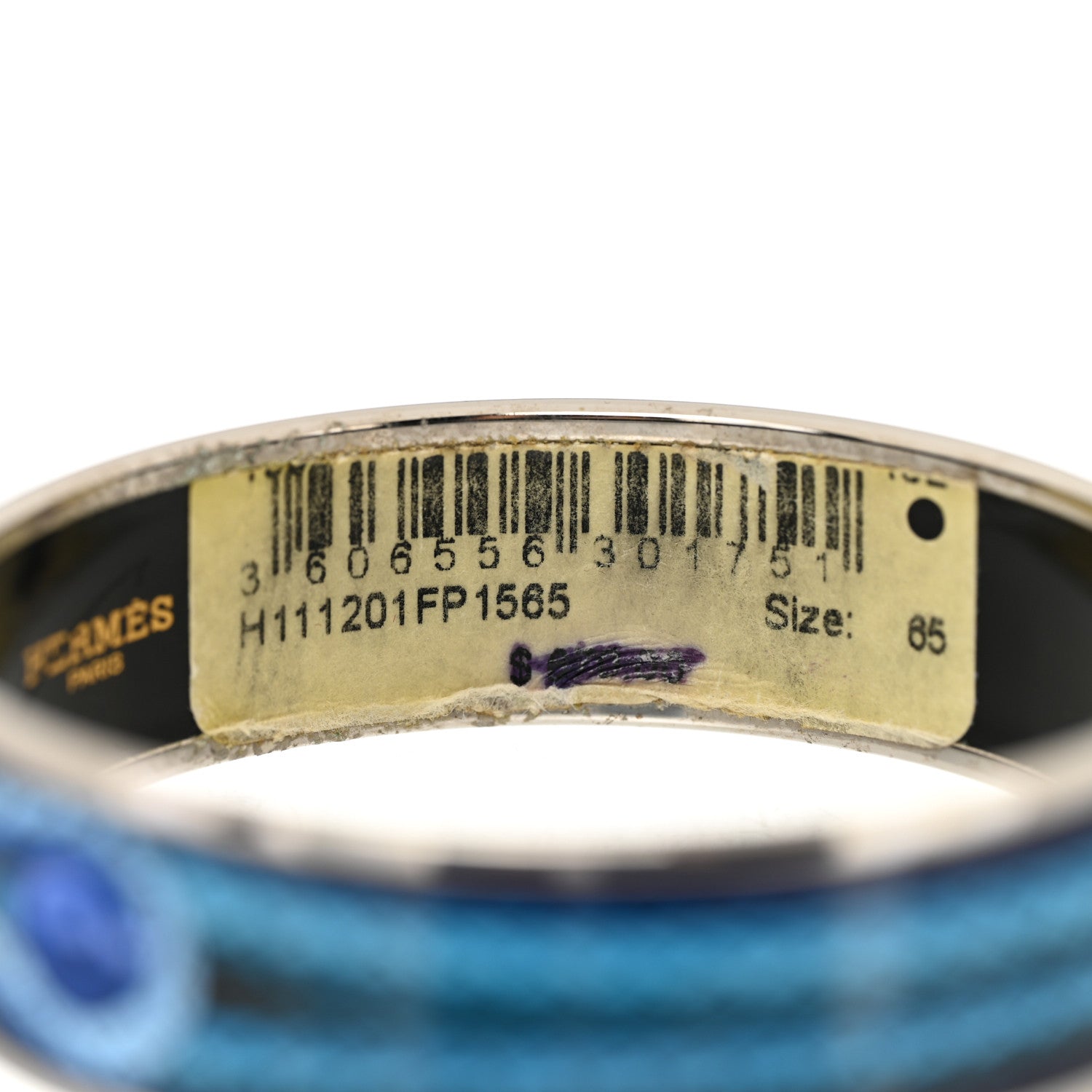 Hermes Enamel Printed Wide Brandebourgs Bracelet 65 5 of 6