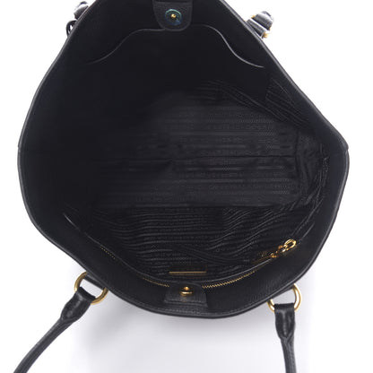 Prada Vitello Daino Tote Black 5 of 11