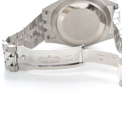 Rolex Stainless Steel 18K White Gold 42mm Oyster Perpetual Sky-Dweller Watch Bright Blue 326934 5 of 6