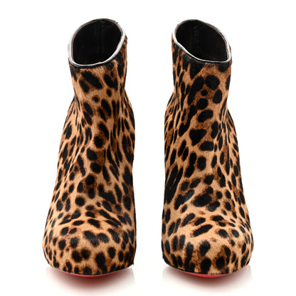 Christian Louboutin CHRISTIAN LOUBOUTIN Pony Hair Leopard Print Booty Ankle Boots 38.5 3 of 7