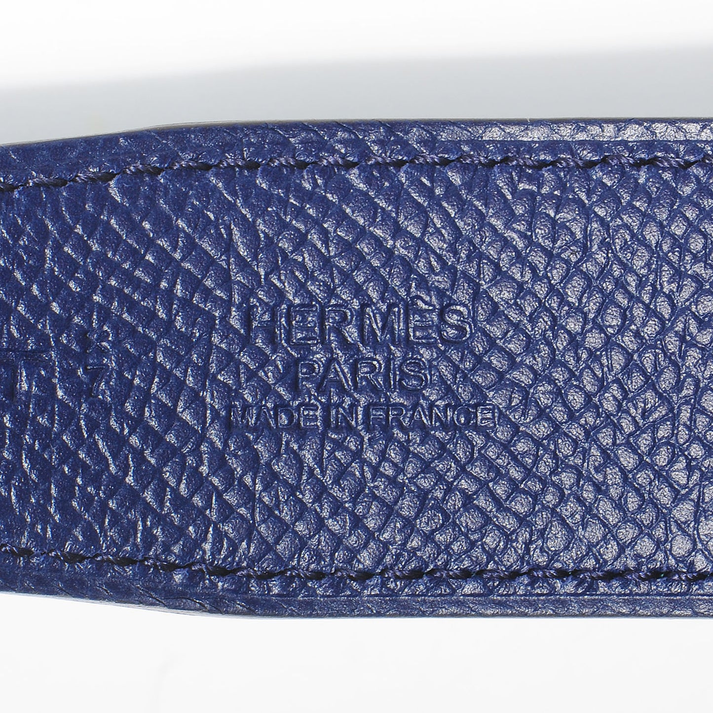 Swift Epsom Reversible Brushed Constance 32mm H Belt 95 Malachite Bleu Sapphire