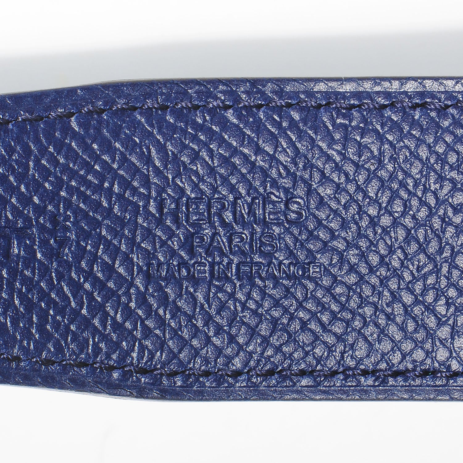 Hermes Swift Epsom Reversible Brushed Constance 32mm H Belt 95 Malachite Bleu Sapphire 8 of 9