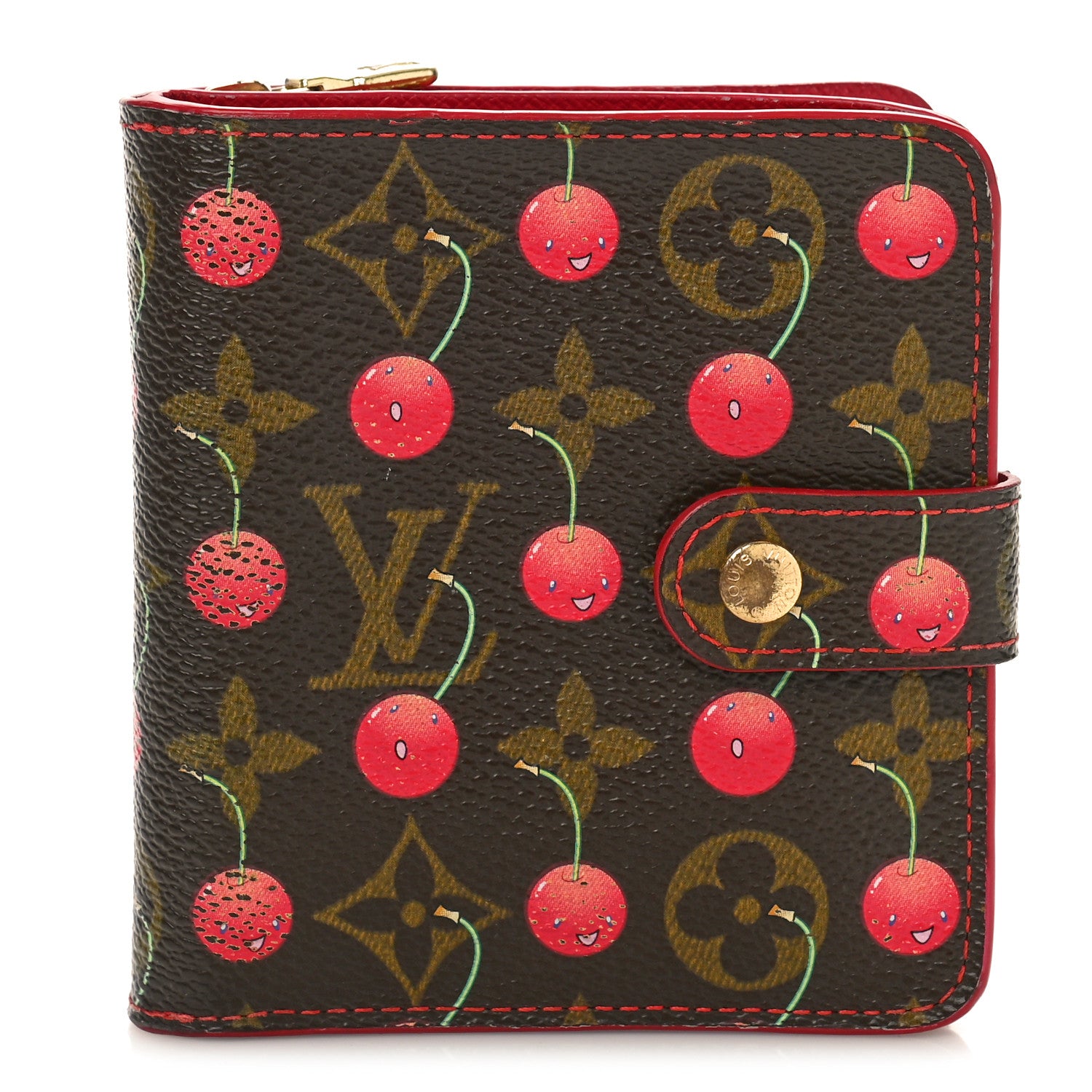 Louis Vuitton Monogram Cerises Compact Zippe Wallet 1 of 9