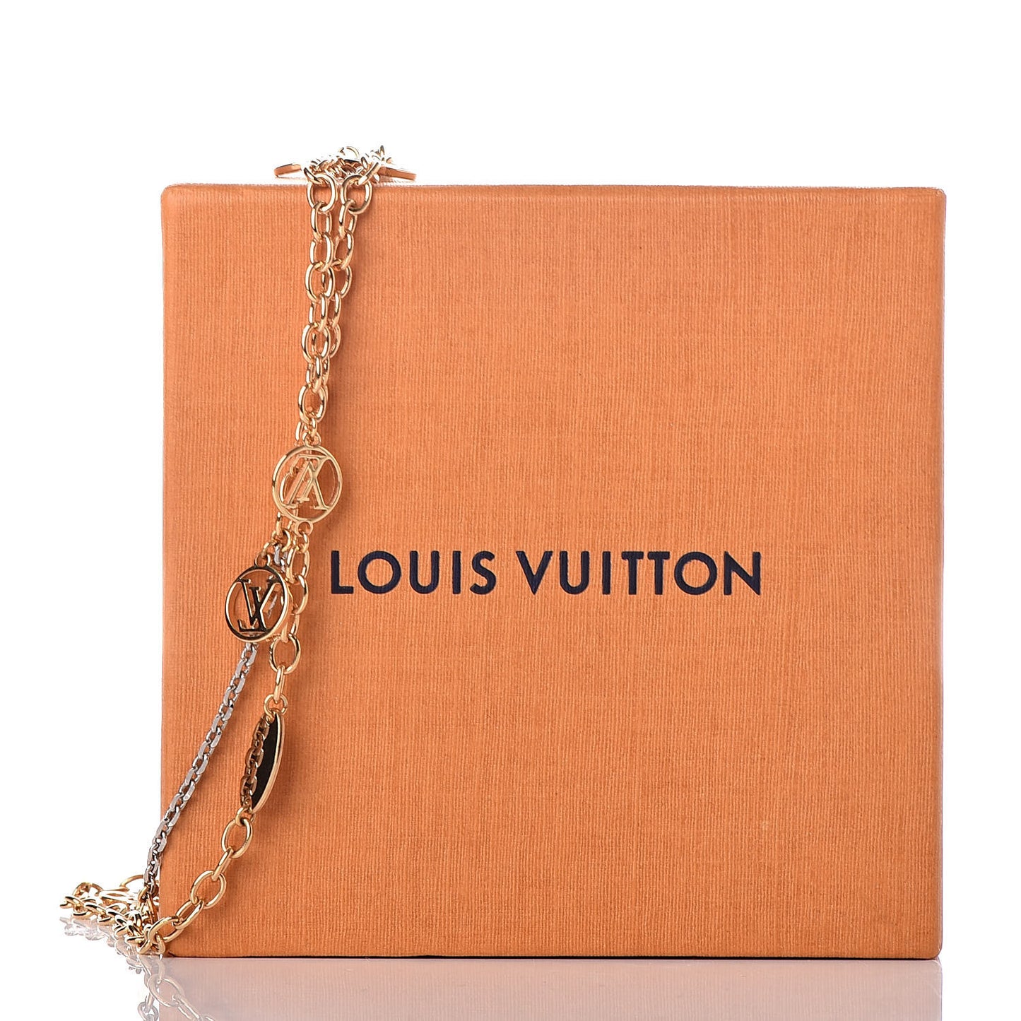 Logomania Sautoir Necklace Silver Gold
