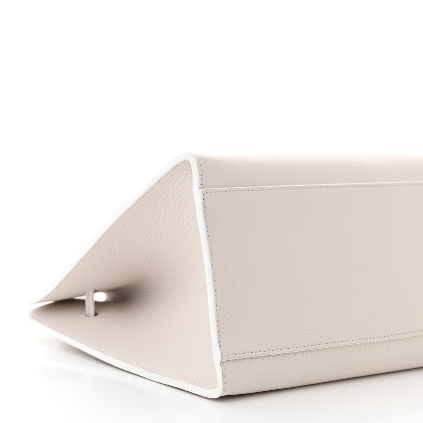 Tumbled Calfskin Sun Bag White