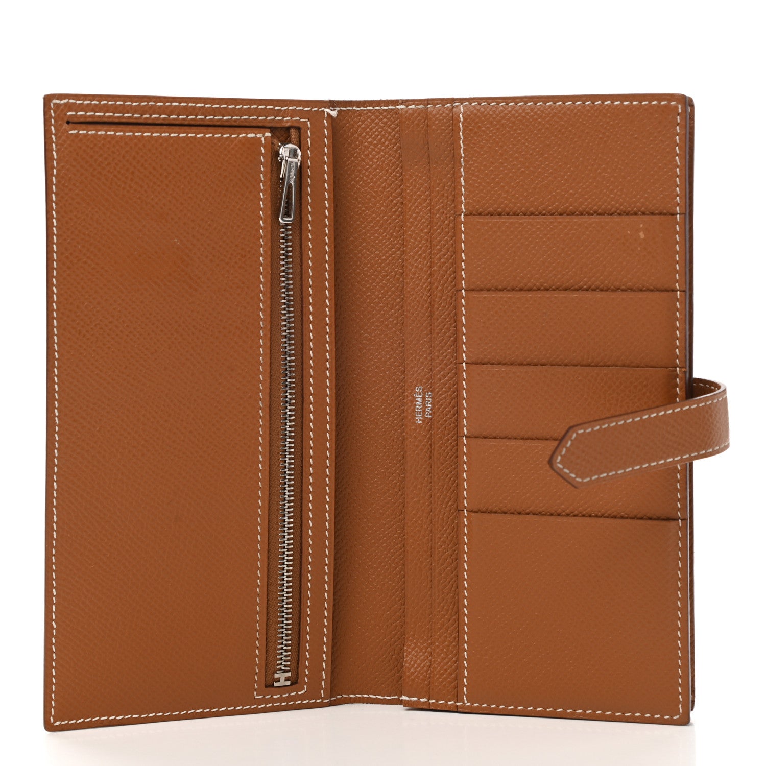 Hermes Epsom Bearn Gusset Wallet Gold 5 of 10