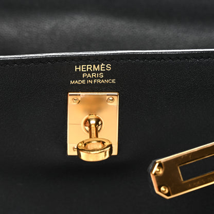 Hermes Swift Kelly Retourne 25 Black 6 of 13