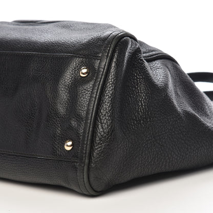 Gucci Pebbled Calfskin Medium Soho Shoulder Bag Black 18 of 19