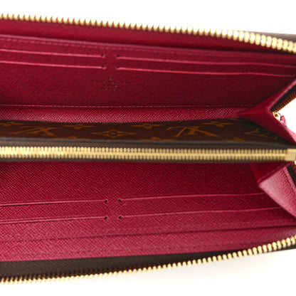 Louis Vuitton Monogram Clemence Wallet Fuchsia 5 of 9
