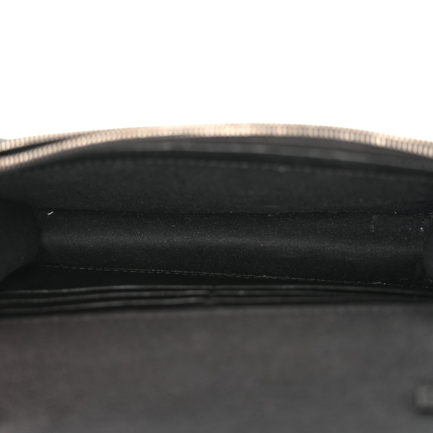 Vitello Elite Mink Fur Studded Karlito Tube Wallet on Chain Black