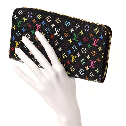 Louis Vuitton Monogram Multicolor Zippy Wallet Black Grenade 2 of 12