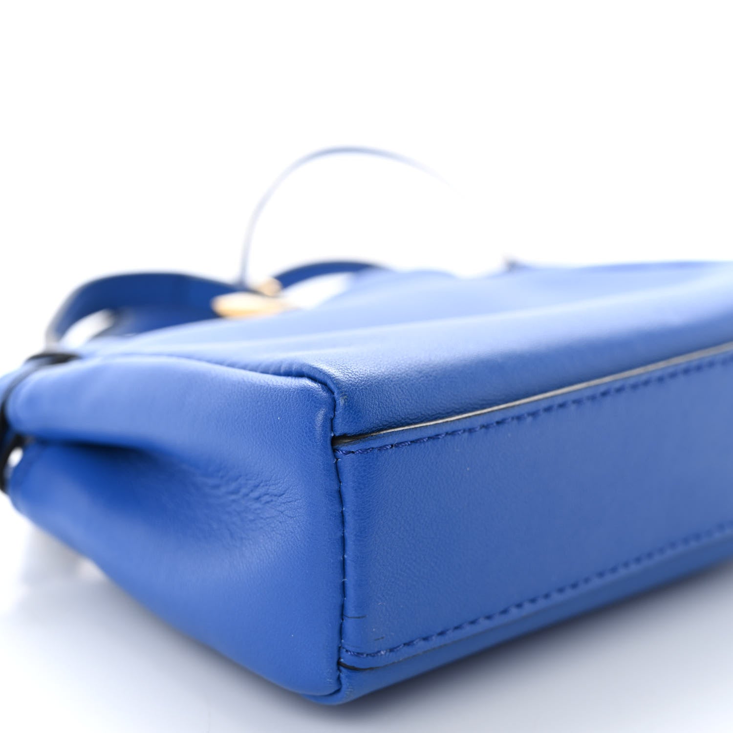 Fendi Shiny Nappa Micro Peekaboo Iconic Satchel Bluette 8 of 9